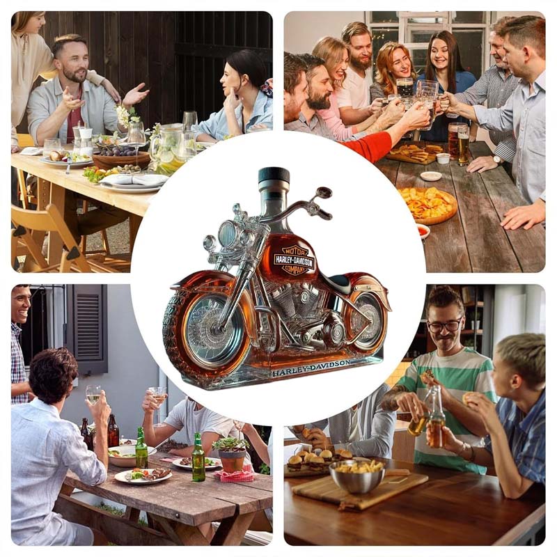 Limitowana Edycja – Butelka Whisky w Kształcie Motocykla