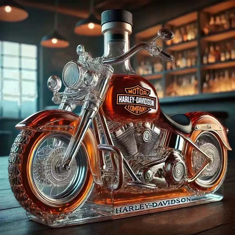 Limitowana Edycja – Butelka Whisky w Kształcie Motocykla